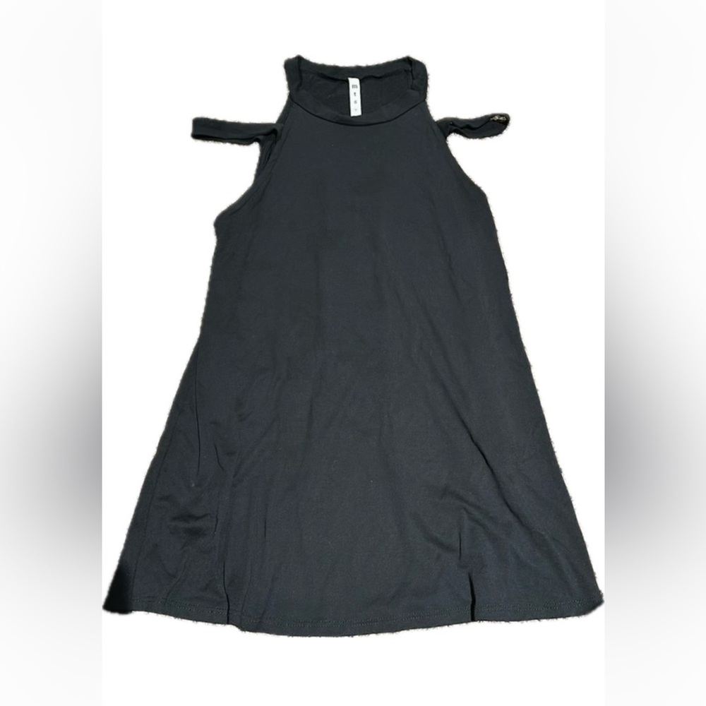 Black tank top with strappy detail